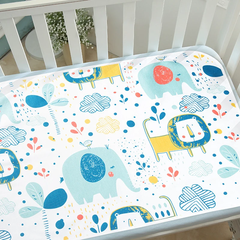 Pure cotton baby changing mat bamboo fiber waterproof washable breathable crib mattress
