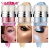Air cushion highlighter glitter multifunctional three-dimensional brightening pearlescent eyeshadow body patting powder 1