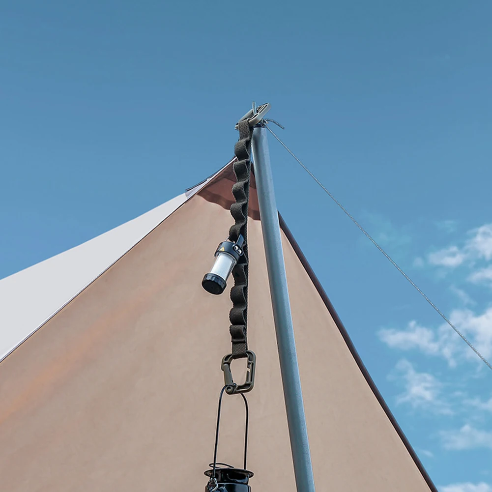 Tent Rope Buckle Outdoor Lanyard Hanger Camping Hanging Rope Campsite Garden Supplies Storage Strap Clothesline Cup Hang Lamp