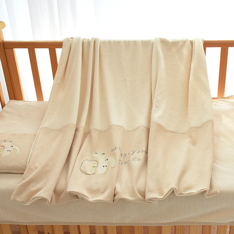 Newborn Baby Quilt Cover Cotton Soft Skin-friendly Breathable Baby Sleep Cartoon Printing Quilt Protector Kid Washable Bedding