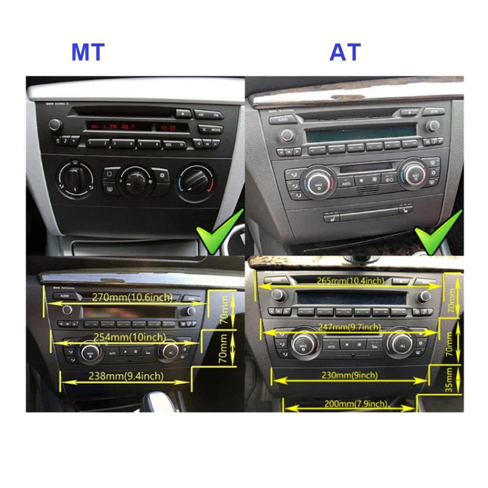 JUSTNAVI Car Radio For BMW 1 Series E81 E82 E87 E88 2004 - 2012 Multimedia Carplay Video Player Autoradio Stereo Navigation