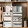 1Pcs Clothing Layered Drawer Storage Box Large Capacity Plastic Underwear Socks Storage Box 5L/13L/21L/35L/54L Stackable 2
