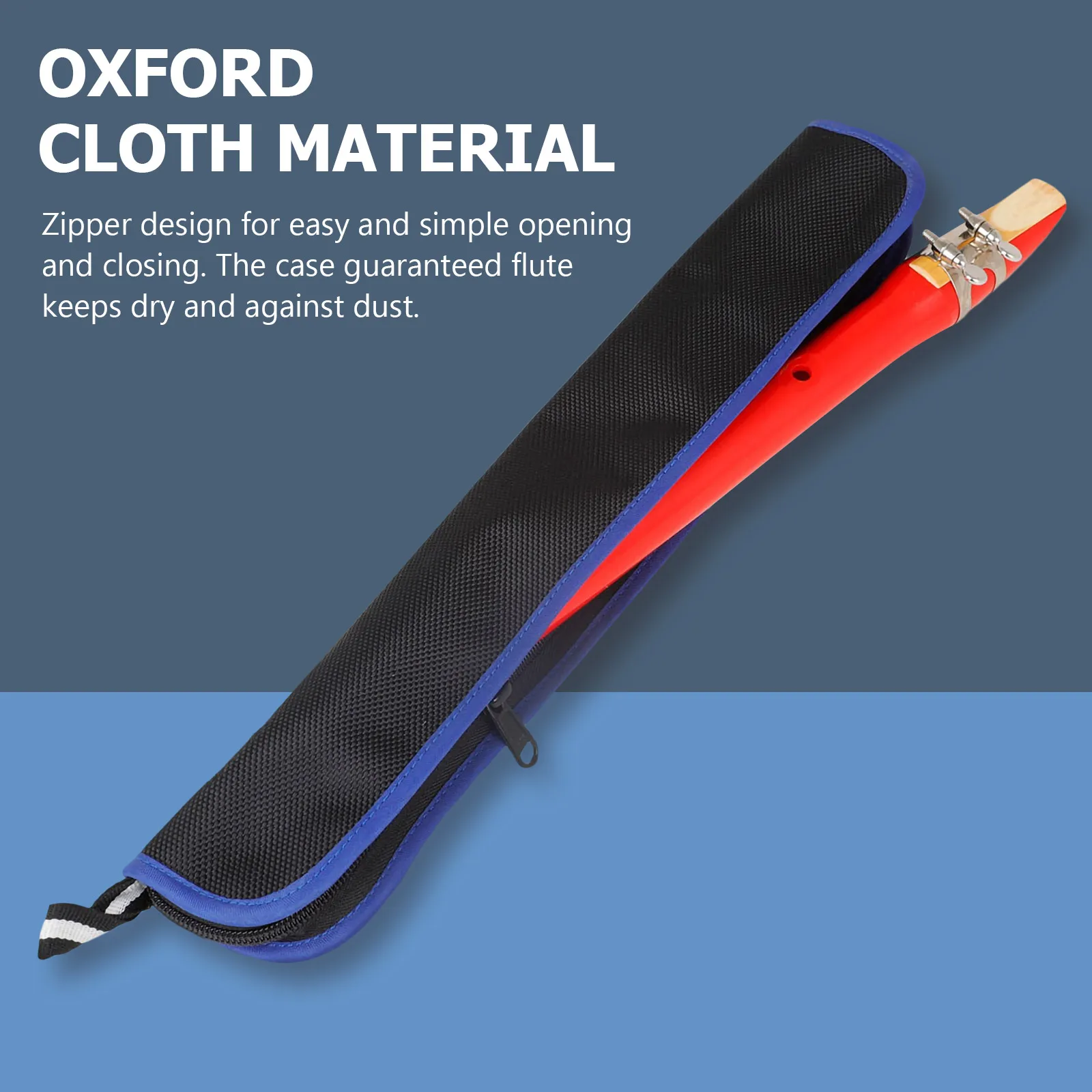 Portable Flute Storage Bag Oxford Fabric Bags Flute Carry Case Mini Saxophone Instrument Recorder Instrument Carrying Bag