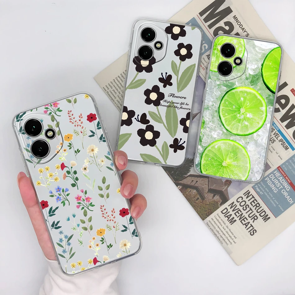 Gradient Color Transparent Back Cover - Soft, Slim Silicone Anti-Drop Phone Case