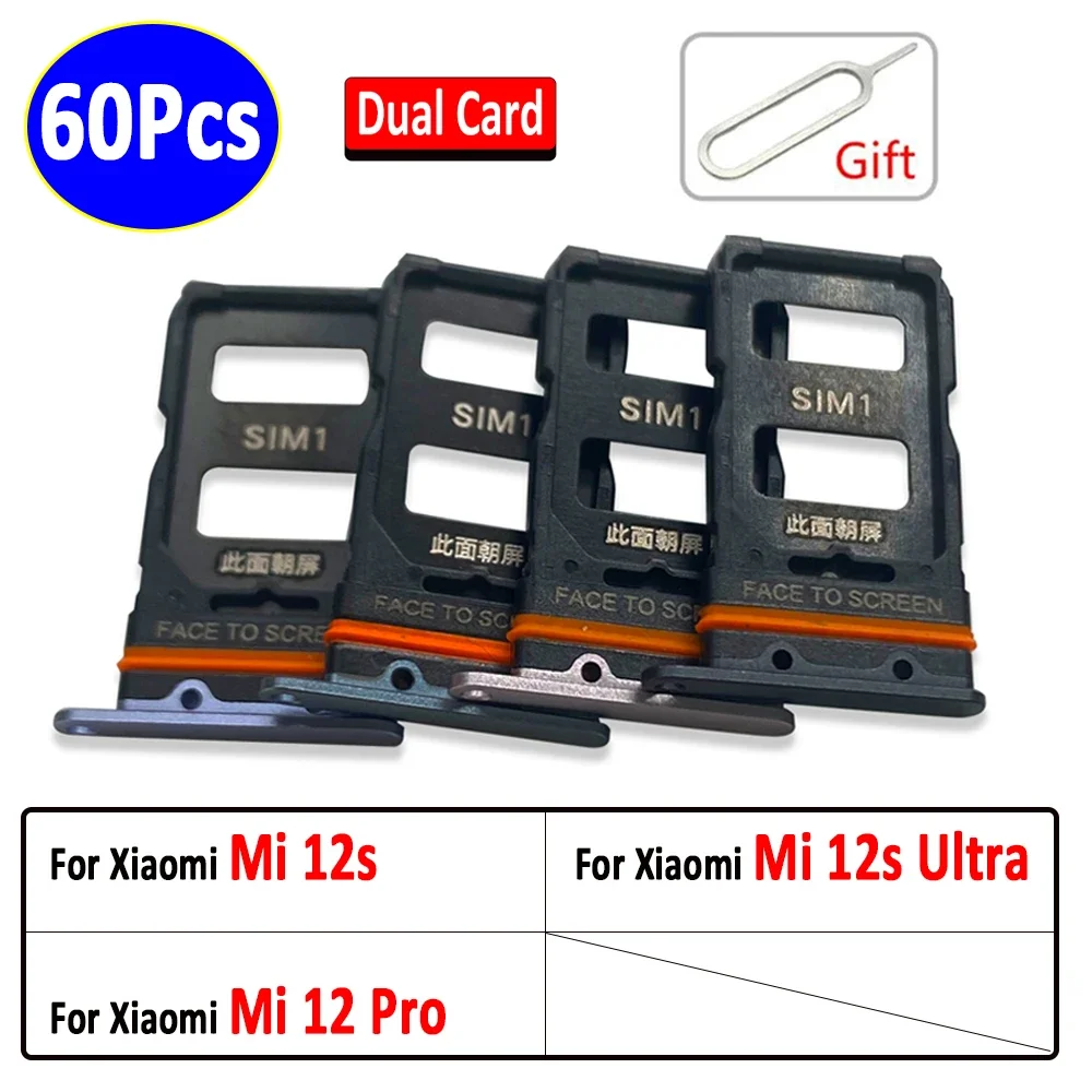 

60 шт., держатель для SIM-карты Xiaomi Mi 12s Ultra 12S 12 Pro