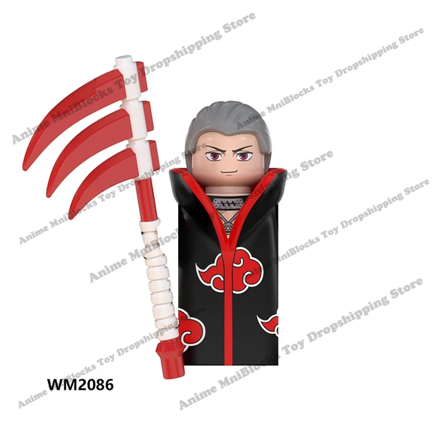 WM6105 WM6106 WM6107 WM6108 WM6109 Naruto blocks anime bricks Sasuke Kakashi mini action toy figures Assemble toys kids gifts green
