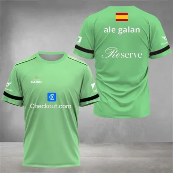 T-shirt sportiva da uomo estiva, abbigliamento sportivo alla moda, uniforme da gioco, T-shirt traspirante ad asciugatura rapida da uomo di alta qualità