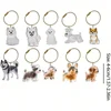 Pet Fur Memorial Keychain Transparent Dog/Cat Hair Storage Pendant Hair Collector WIth Key Ring for Pet Lovers DIY Souvenir Gift 2