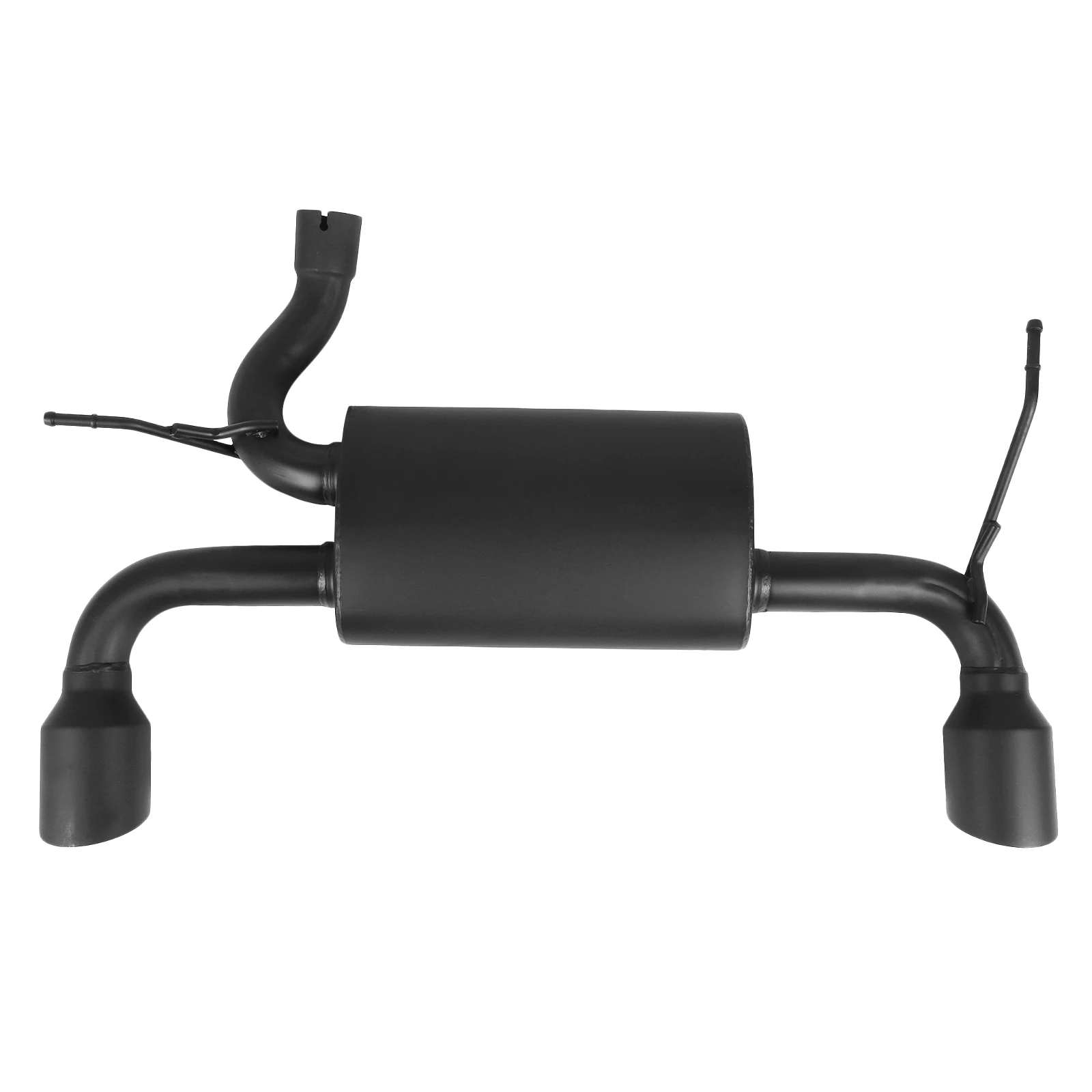 Steel Black Rear Exhaust Muffler System Kit for Jeep Wrangler JK