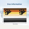 Custom Bear Pride Flag Beach Towel GLBT LGBT Gay Paw Soft Linen Microfiber Bath Towels 3