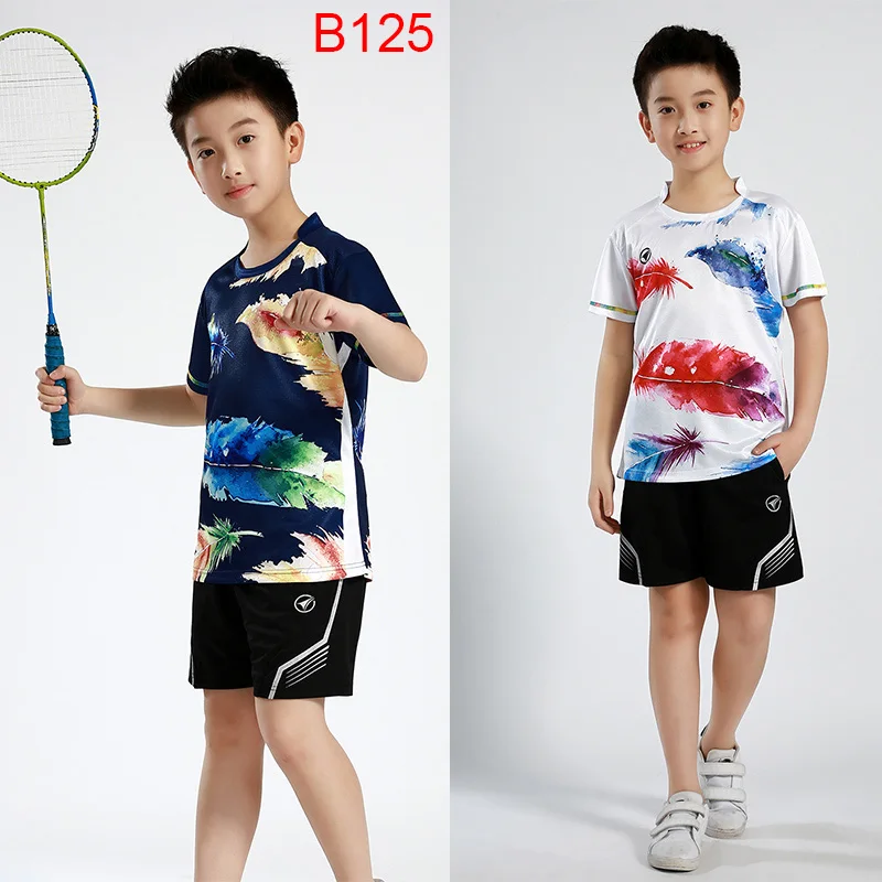Children Sports t shirt Badminton shirt for kids Boys dry fit Table Tennis shirts boys Girls Running shirts name s short sleeve t shirt,sports clothes