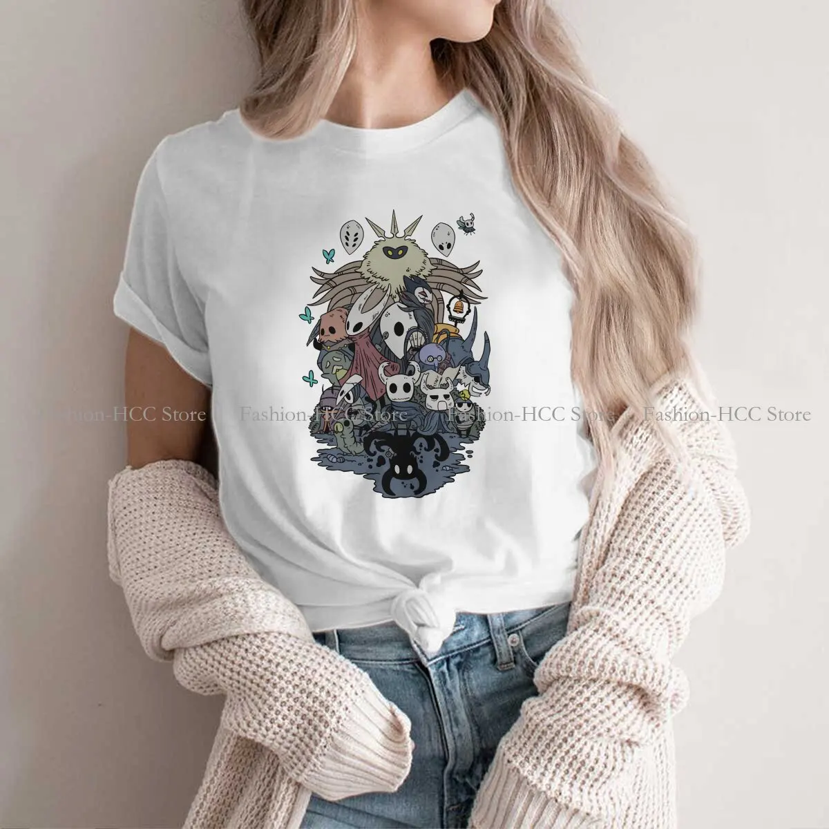 

Hollow Knight Polyester TShirts Essential Personalize Homme T Shirt New Trend Tops