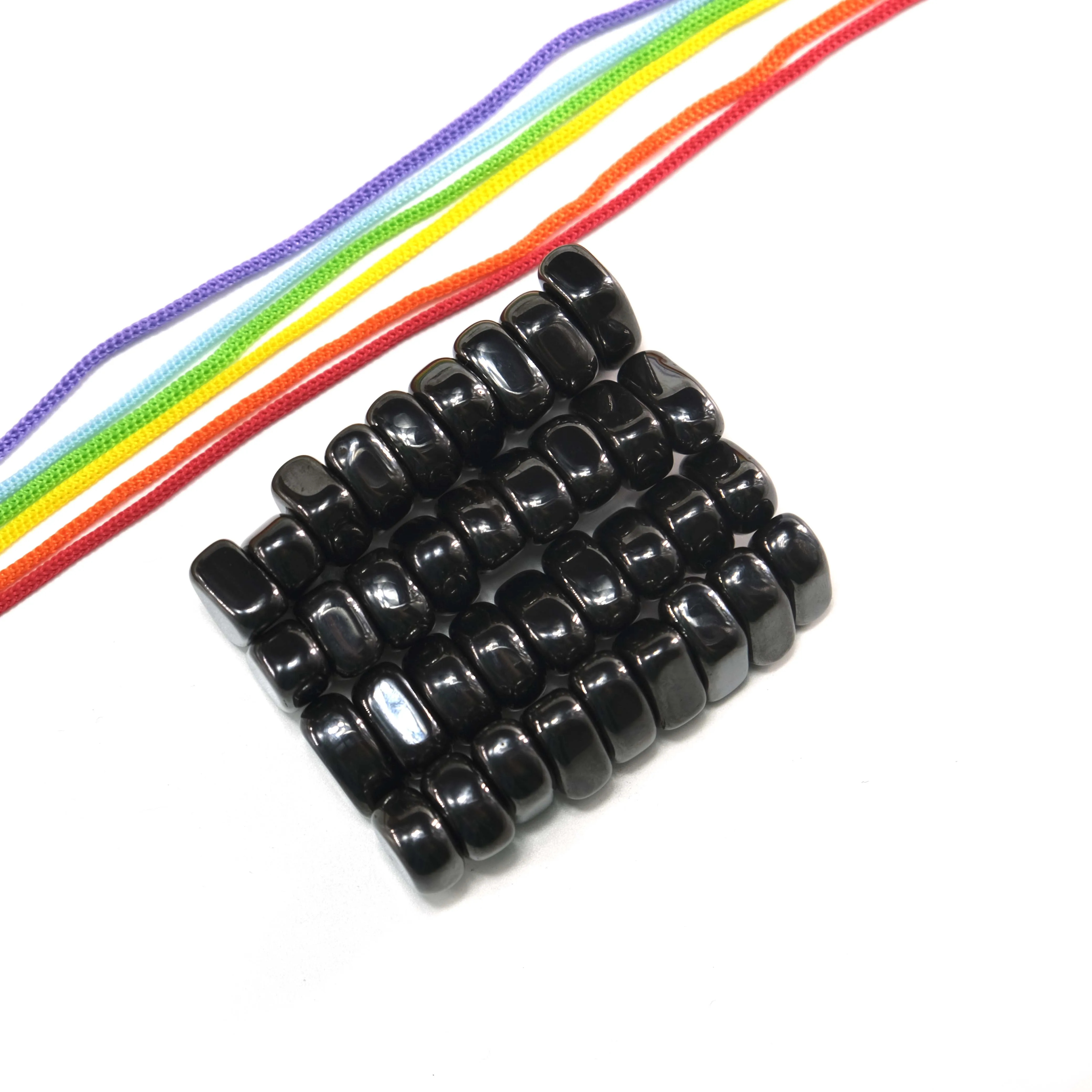 Magnet Set 18PCS/27PCS/36PCS/45PCS Black Magnet Multicolor Rope Irregular Polished Lodestone DIY Metal Photo Wall Family Fridge Magnets