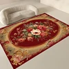 European Floral Carpets for Living Room Luxury Decoration 2x4m Big Size Area Rugs Home Bedroom Carpet Elastic Flannel Floor Mats 3