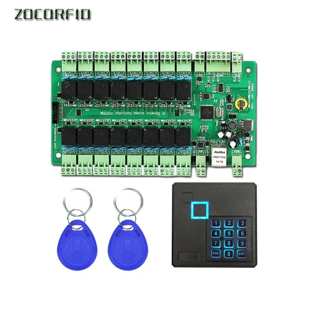 

DIY 125KHZ TCP/IP 10 Floors passowrd&RFID Elevator Access Control Board Lift Controller System free software