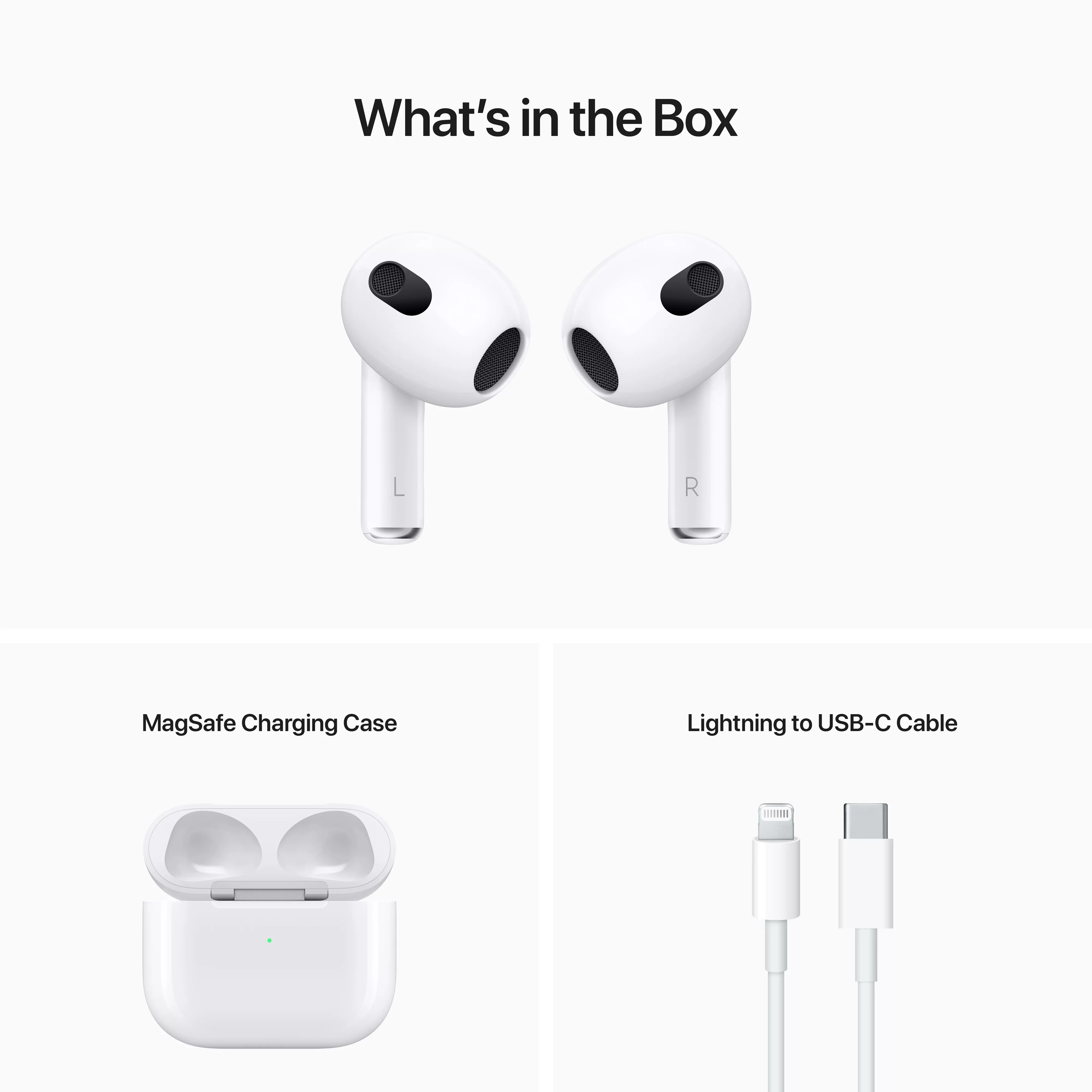 سماعة أذن Apple AirPods 3rd اللاسلكية بتقنية البلو...