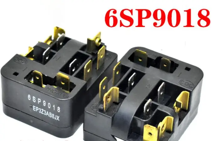 Refrigerator Starter Relay 1pcs new for Refrigerator fittings freezer PTC starter thermal protector relay 6SP9009 6SP9087 6SP9015 6SP9018 6SP9030 6SP9083