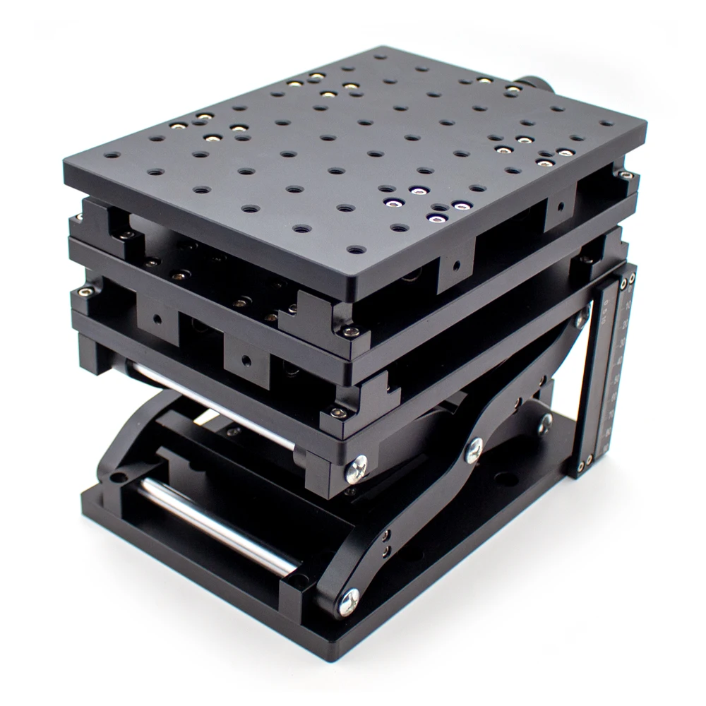 3 Axis Moving Table Portable Manual Slide Table Translation Stage