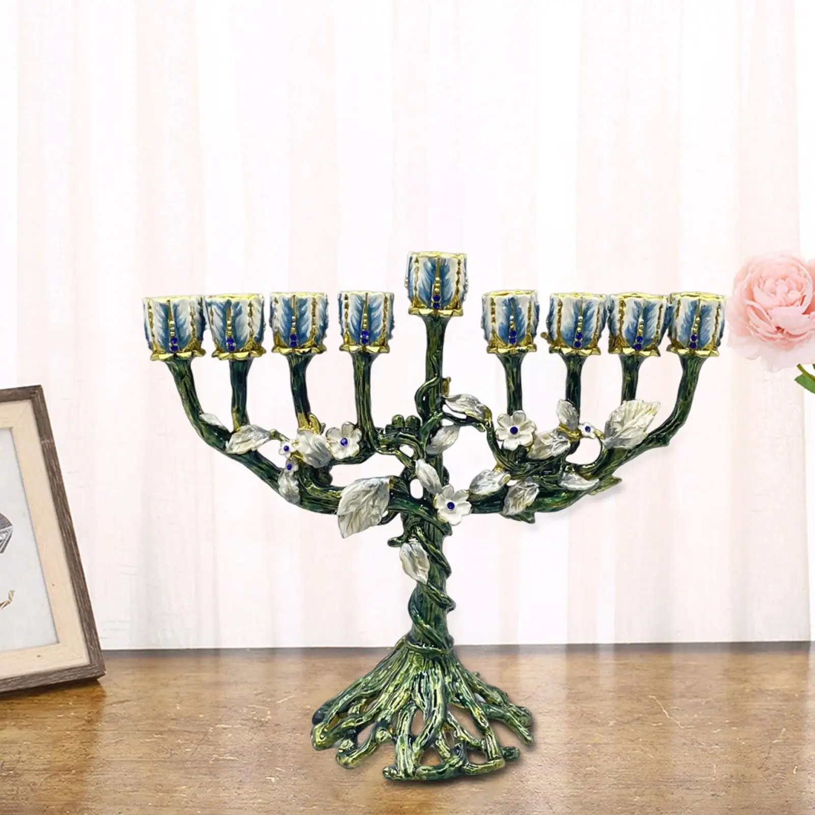 Traditional Menorah Candelabra Candelabrum Hotel Party Hanukkah Candleholder