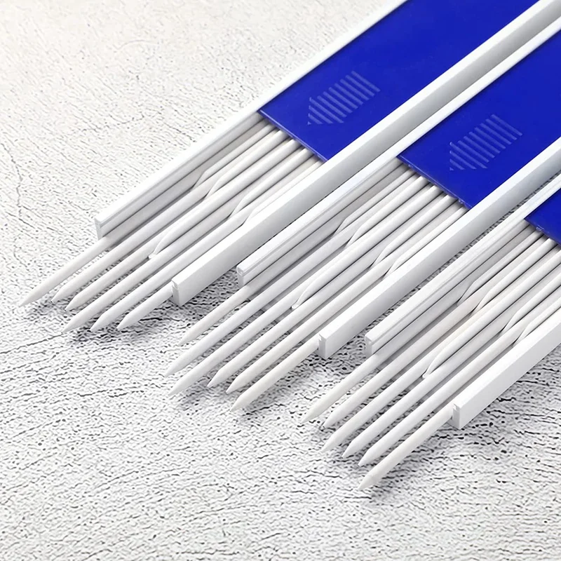 카펜터 펜슬 리드 리필, 흰색, 솔리드 기계식 카펜터 펜슬 리필 교체, 24 피스, 2.8mm