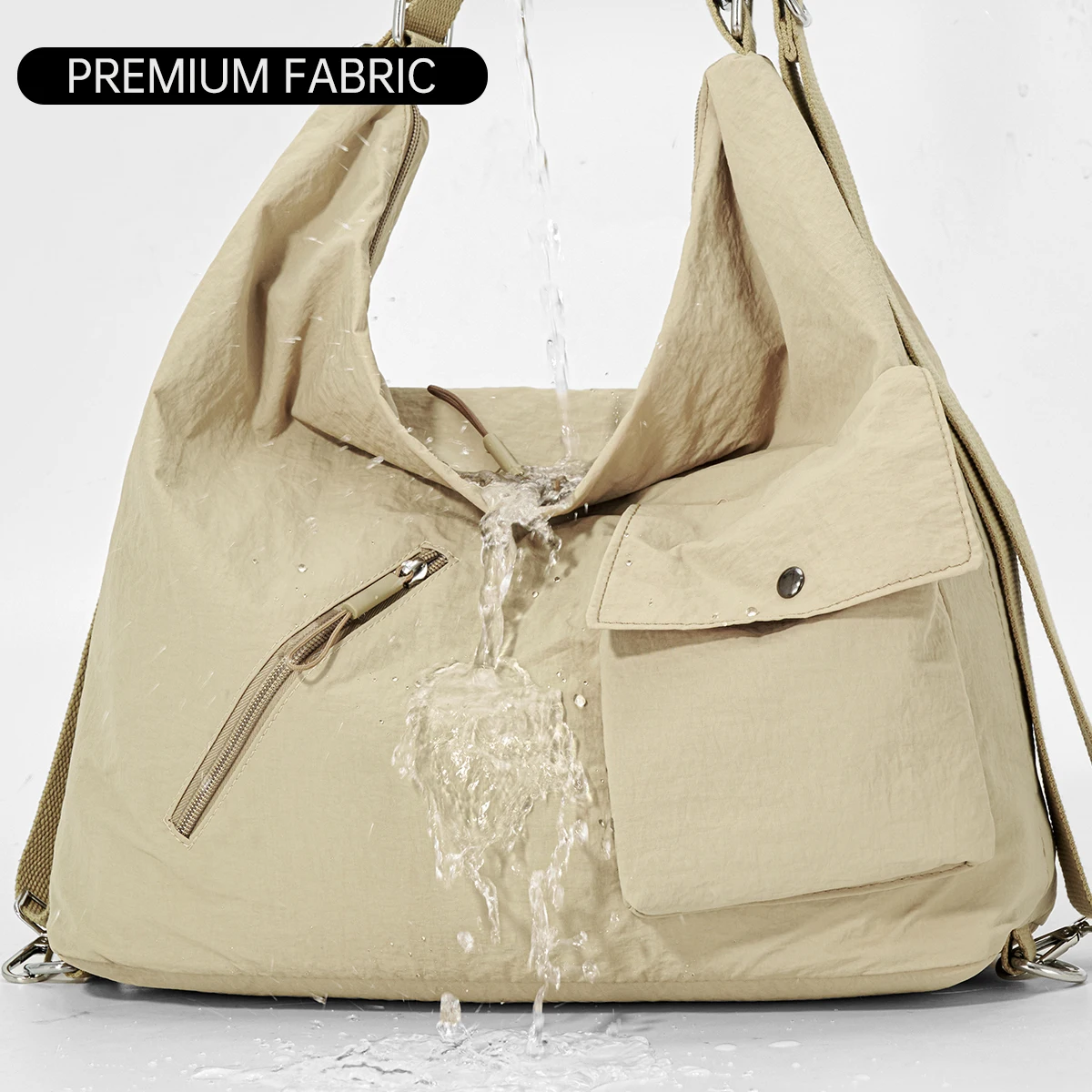 Nylon Tote Bag, Large Capacity, Suitable for Students, Commuting, Casual, Versatile, Shoulder Bag, Travel, Shopping Bag, Crossbody Dumpling Bag, Mommy Bag, for Travel and Shopping