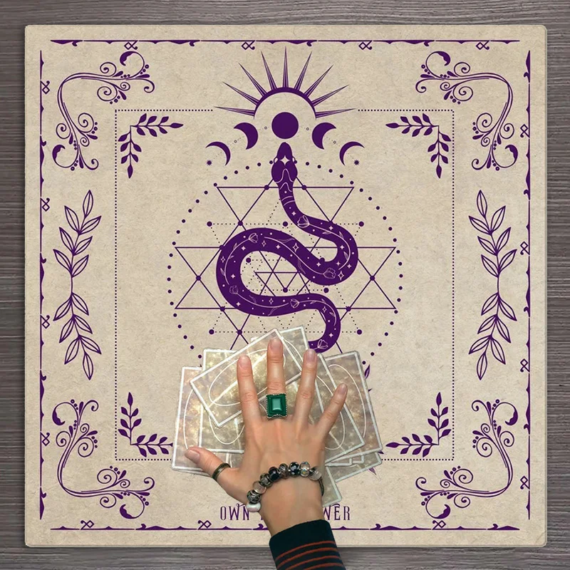 Tarot tablecloth Own Your Power Pastel Altar Cloth Alter Cloth Tarot Cloth For Spread Tarot Altar Decor Witchy Decor Tarot Mat 2