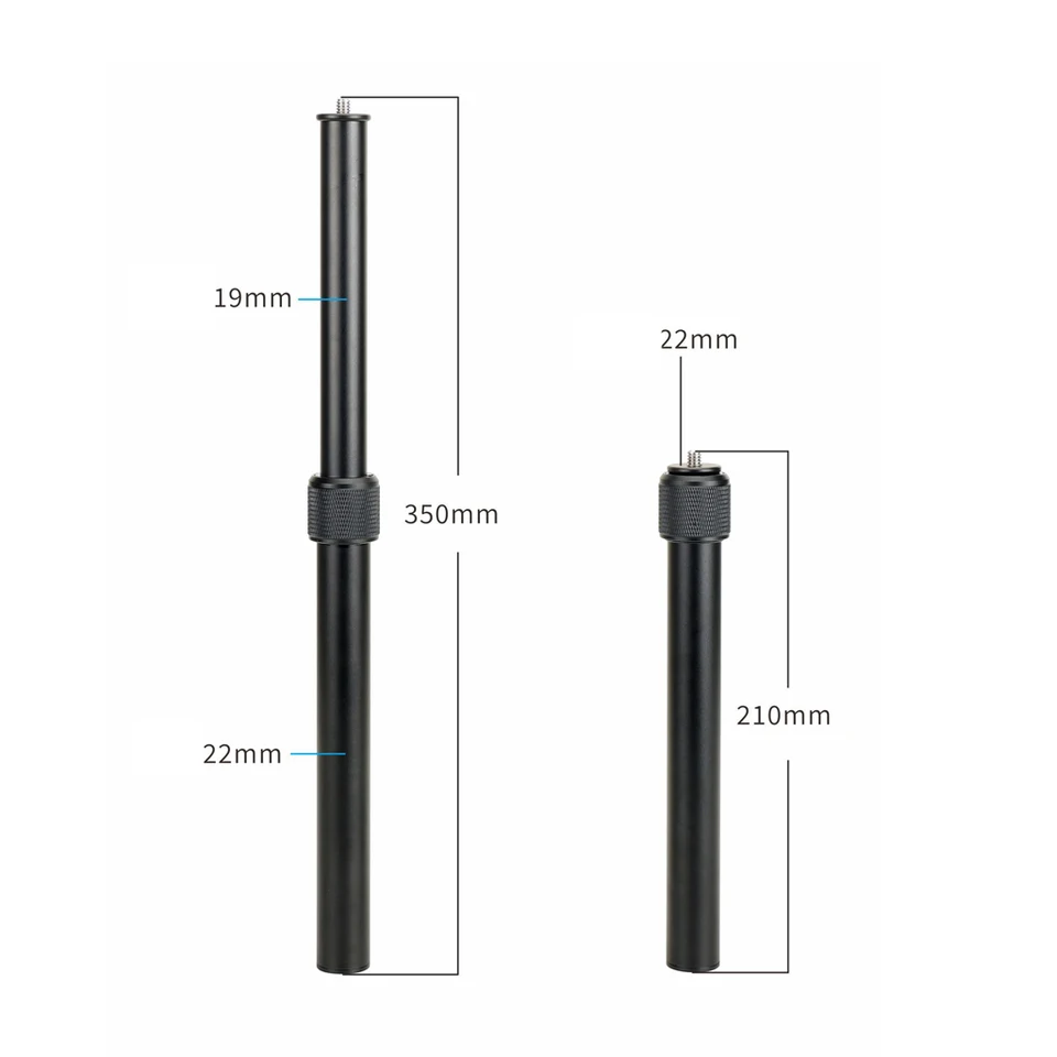 TUBO DE EXTENSIÓN Para Cardán Trípode De Mesa Barra De Extensión Cámara