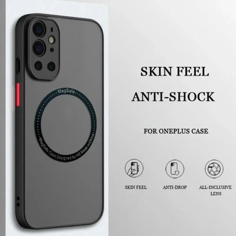 Luxury Matte Clear MagSafe-Compatible Shockproof Wireless Charging Case