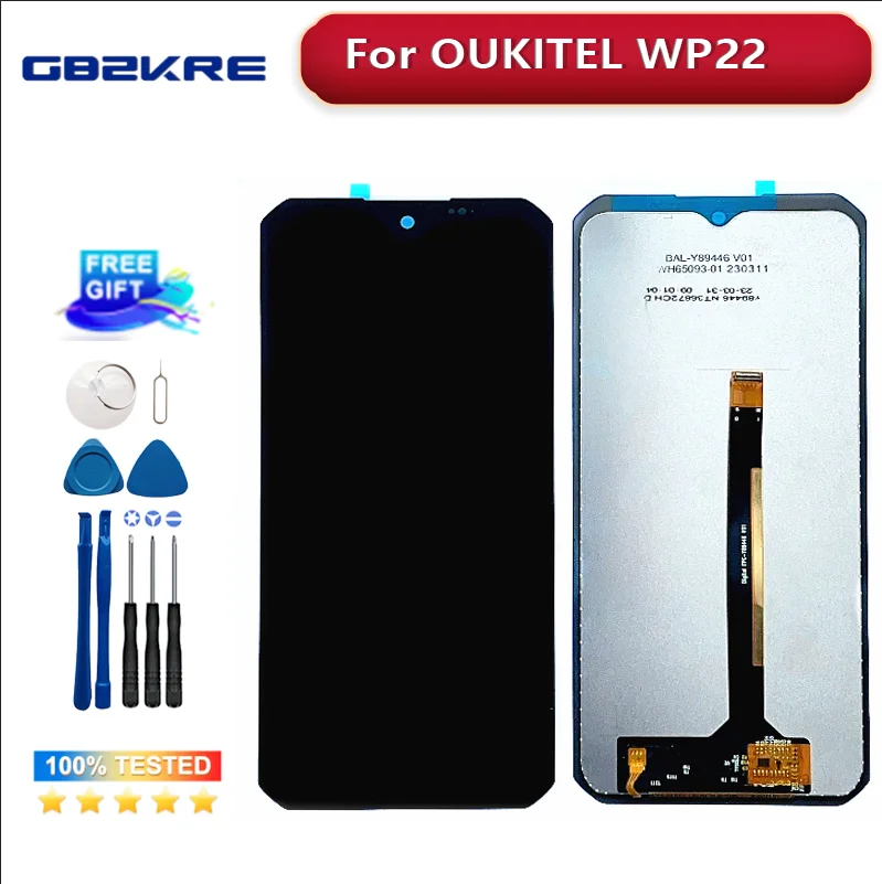 Originální pro OUKITEL WP23 WP28 LCD displej dotek obrazovka digitizér spojování 100% nový OUKITEL WP22 WP23 pro WP26 lcdtouchdigitizer