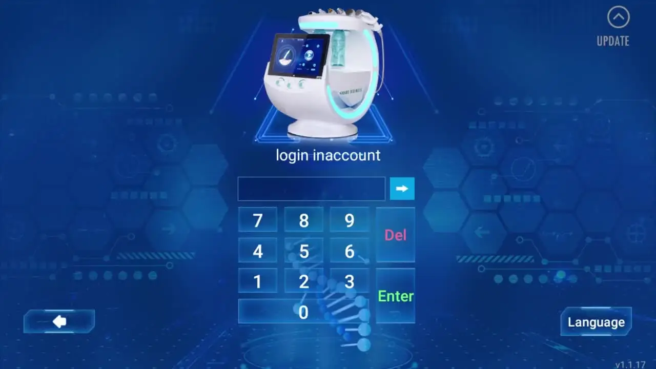 Гидромашина для лица 7 в 1 профессиональное ультразвуковое омоложение кожи