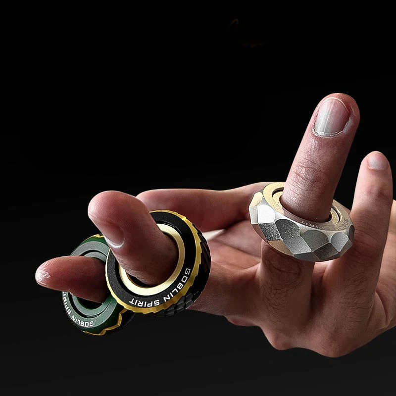 야외 휴대용 EDC 고블린 금속 기계 반지 사이버 손가락 자이로 도구 크리 에이 티브 선물 장난감