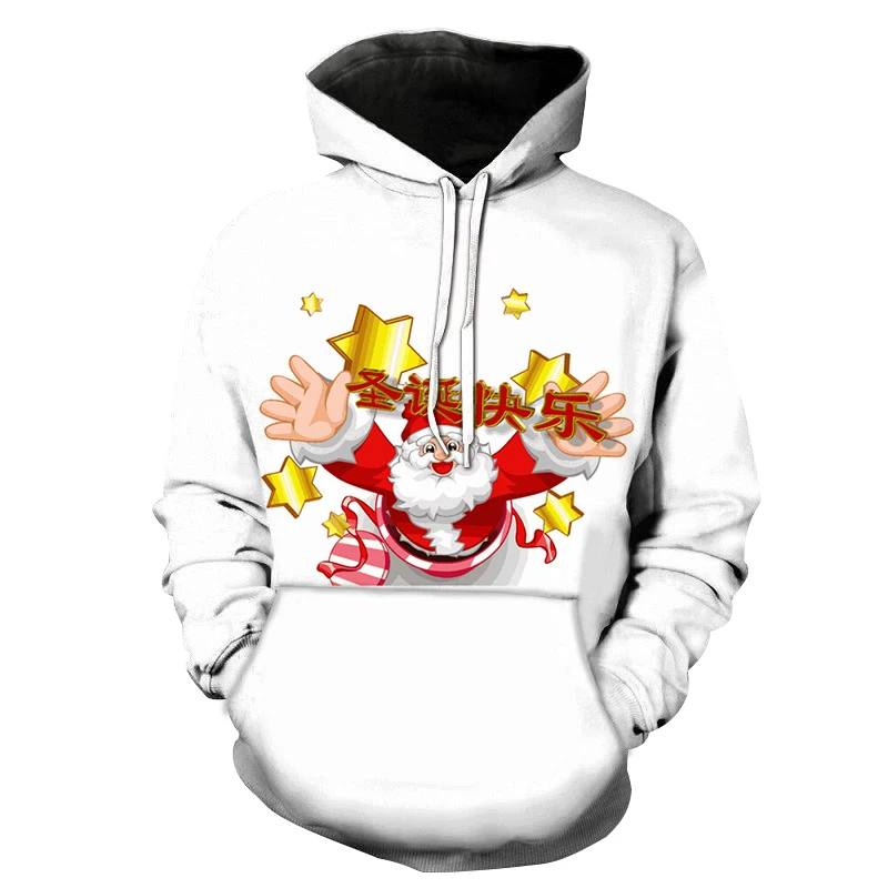 

Christmas Snowman Casual Hoodie Woman Spring Autumn Hoodies
