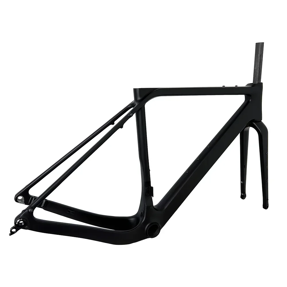 Bicycle Parts Bicycle Frame NEW GT30 Carbon Gravel Frame Disc Brake 700C*50C BB386/Threaded T47 Full Hidden Cable Gravel Bicycle Frameset Road Bike