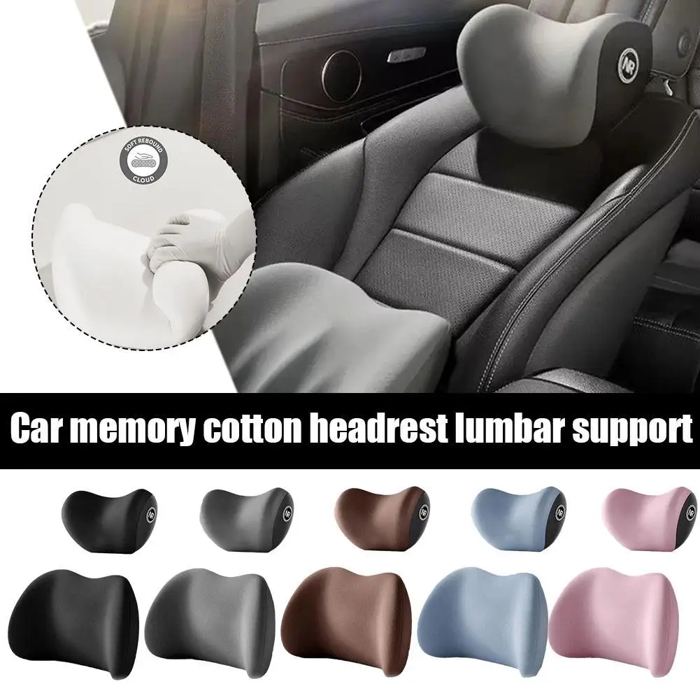 1pc New Memory Foam Car Lumbar Pillow, Car Seat Back Support Cushion, Four  Season Automotive Interior Accessories