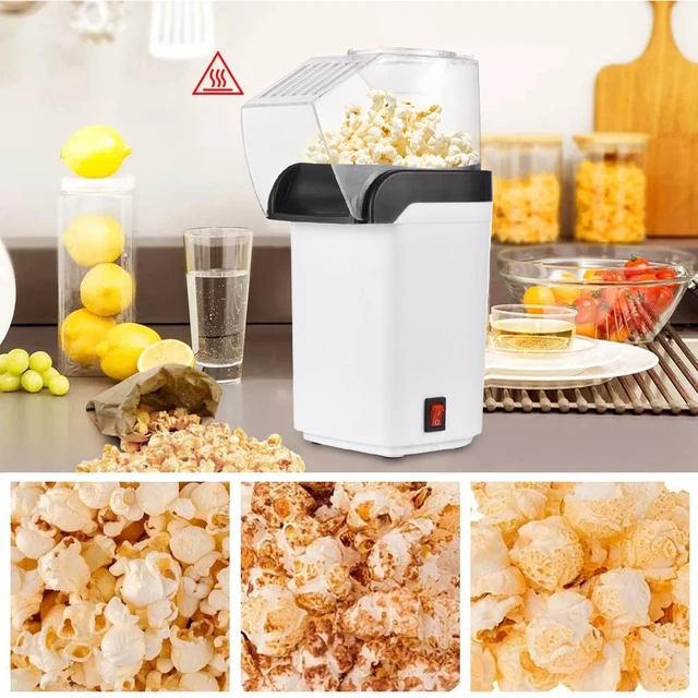 Popcorn Maker Healthy Delicious Popcorn Machine DIY Corn Popper Hot Air  Popcorn Maker Machine Electric 110V/220V No Oil Needed - AliExpress