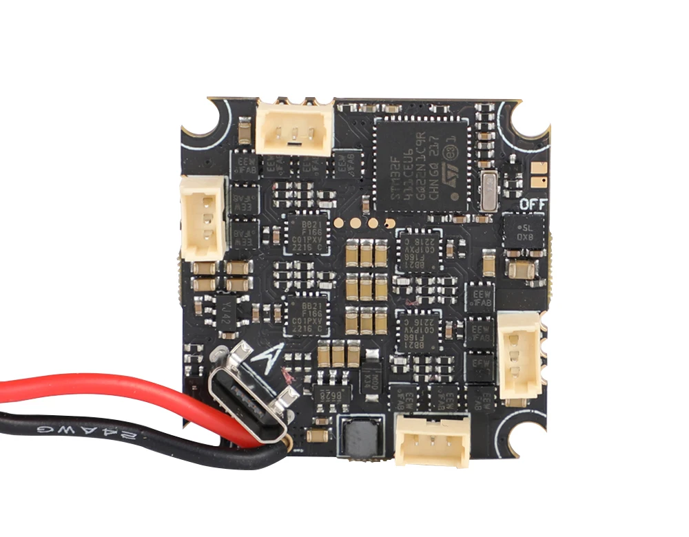 

T-Motor F411 AIO 1S 6A BMI270 F411 Flight Controller 6A 4in1 ESC 50mW VTX ELRS 2.4G RX 25.5X25.5mm 1S for FPV Freestyle Drones