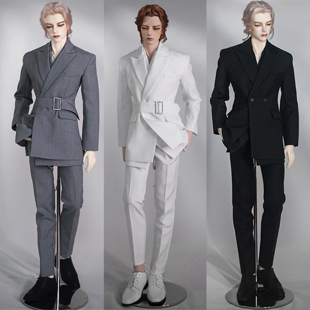 

[Custom Made] BJD Dolls Gentleman Leisure Clothes Long Style Slim Suit Coat Vest Pants Suit for Uncle SD17 Soom ID75 ID72 EID