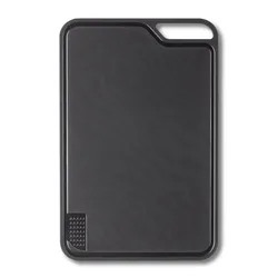Multifunctional Cutting Board with Built-In Garlic Press for Effortless Vegetable and Meat Preparation (Black)
