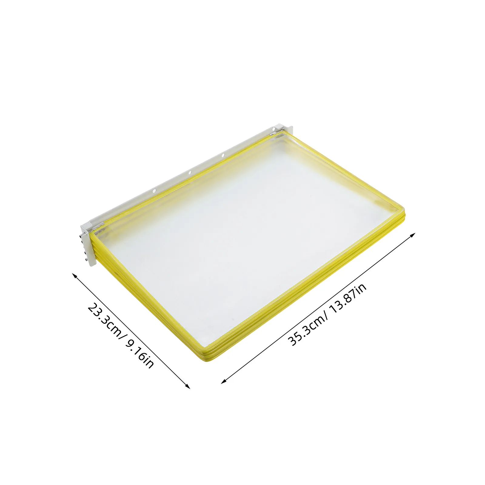 투명 벽걸이 파일 홀더 5페이지 브로셔 디스플레이 랙 공간 절약형 사무실 문서 정리함 A4 폴더 홀더 벽걸이형