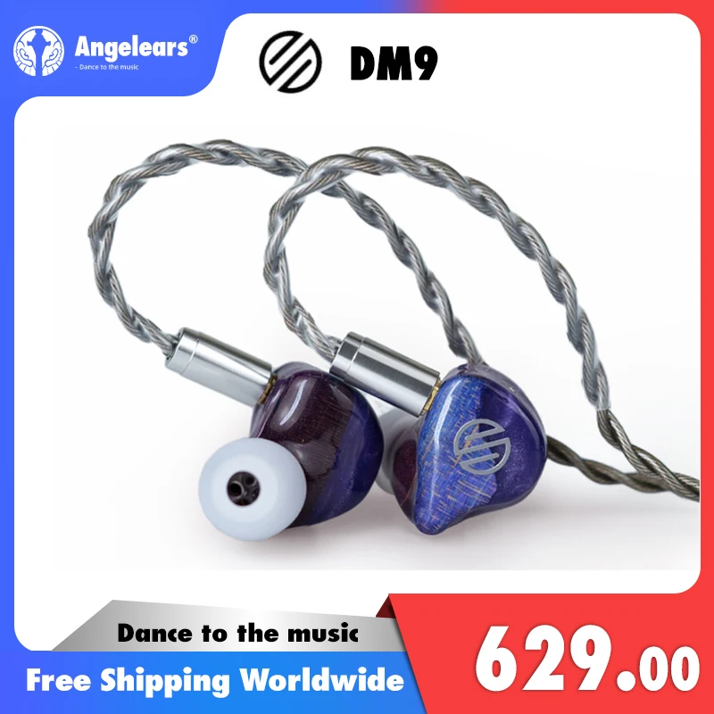 

BGVP DM9 4EST + 1DD + 4BA New Flagship In-Ear Wired Earphones HIFI Monitor Earbuds With MMCX Cable Wood Carving IEMs Headphones