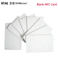 10/50pcs NFC Cards NT/AG 215 Blank Card Tagmo Programmable 13.56MHz Waterproof RFID 215 504Bytes NFC Business Card  ﻿ 1