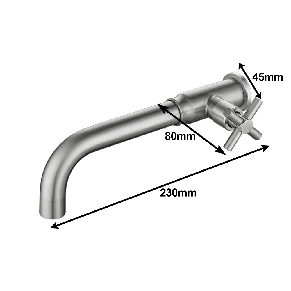 

Смеситель для раковины BAKALA, кран для ванной комнаты, настенное крепление, латунь, матовый черный, с одной ручкой, для горячей и холодной воды