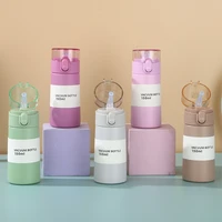 150/250ml Thermal Mug Bouncing Lid Stainless Steel Thermos Water Bottle Thermos Cups Straw Cups for Kids Children Child School 1