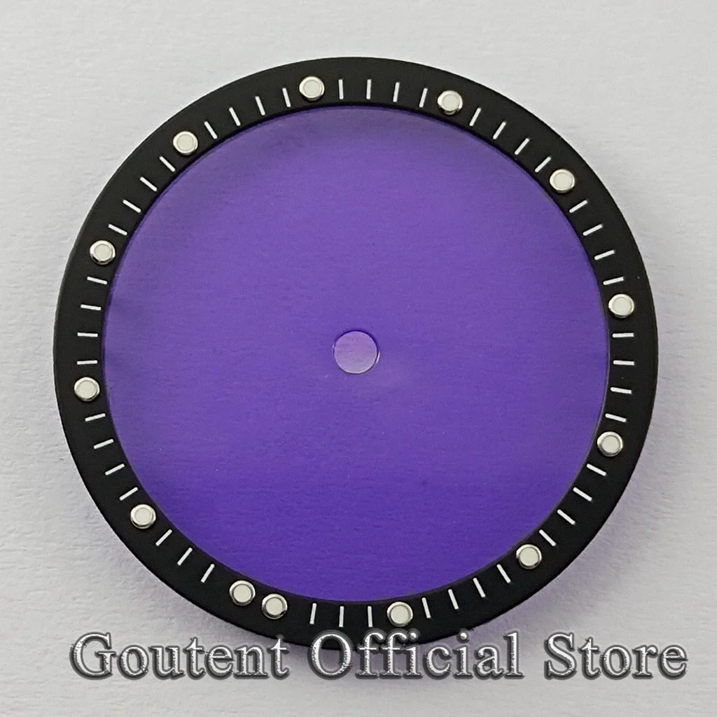 Goutent Elegant Black Blue White Perspective Dial with See-through Design for Automatic Movement Watches