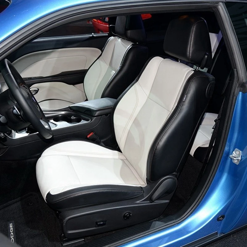 For Dodge Challenger 200082023 Customized 5Seat Faux Leather Car Seat