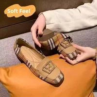 SF Genuine Leather round Toe Slip-On Woman oes Faionable Low Heel Fall 2025 New Slecomfortable Casual Leather Sneakers - Image 4