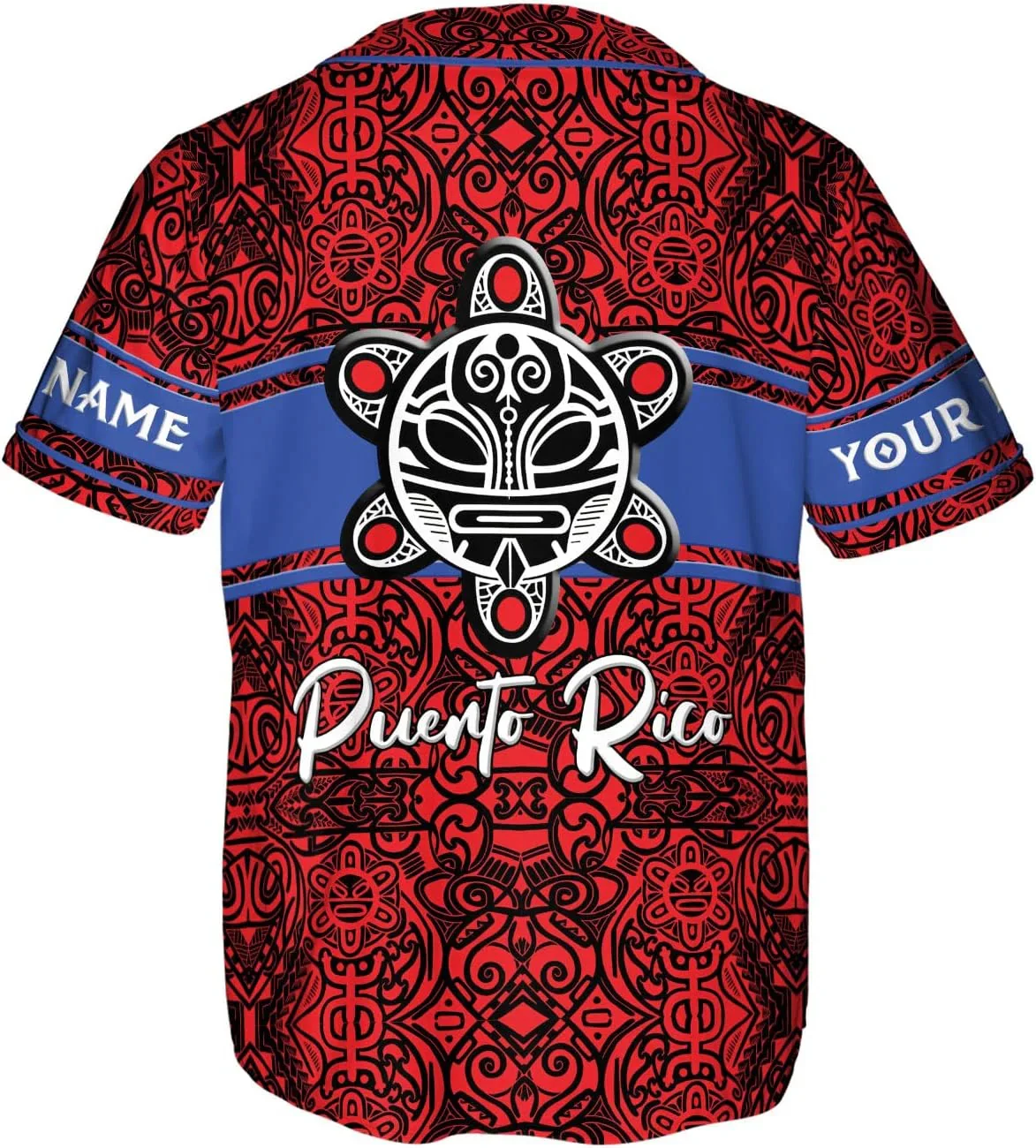 Passen Sie den Namen an, Puerto Rico-Flagge und Wappen, 3D-gedruckt, modisches Herren-Baseball-Shirt, Sommer, Straße, Unisex, Baseball-Trikot KZ23 – Detail 21