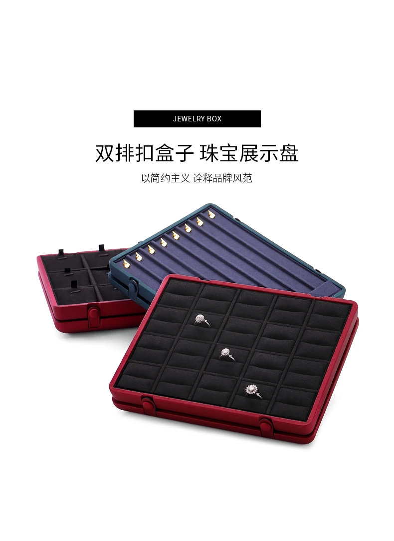 Travel Jewelry Organizer 💎 Red Blue Jewelry Organizer Box – Large Capacity Storage Case... - SKU TJO01033 - UGI Packa...