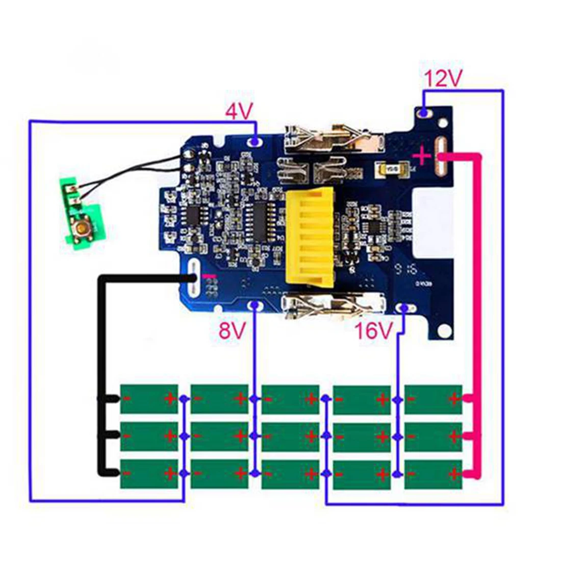 10Pcs BL1830 Li-Ion Battery BMS PCB Charging Protection Board for Makita 18V Power Tool BL1815 BL1860 LXT400 Bl1850