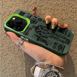 Iron Man Mech Disassembly Blueprint Frosted Acrylic Silicone Case - iPhone 17 Pro Max (7)
